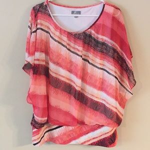 XL flutter sleeve top